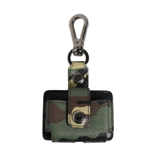Dolce & Gabbana Multicolor Camouflage Leather Airpods Case