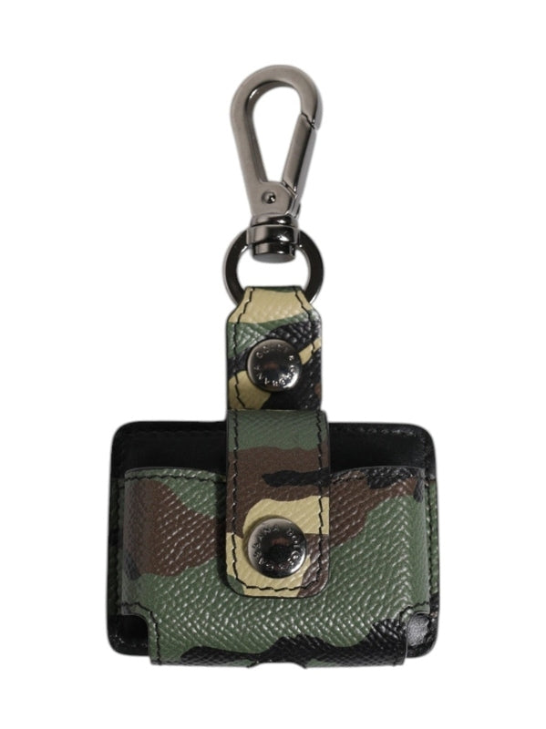 Dolce & Gabbana Multicolor Camouflage Leather Airpods Case