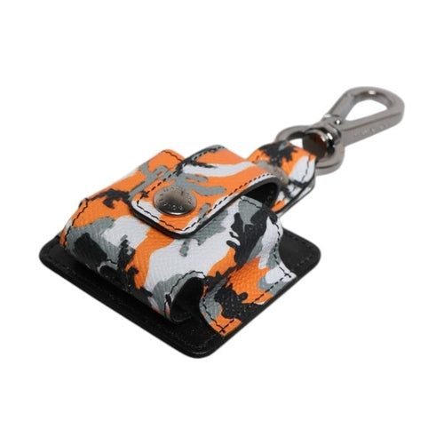 Dolce & Gabbana Multicolor Camouflage Leather Airpods Case