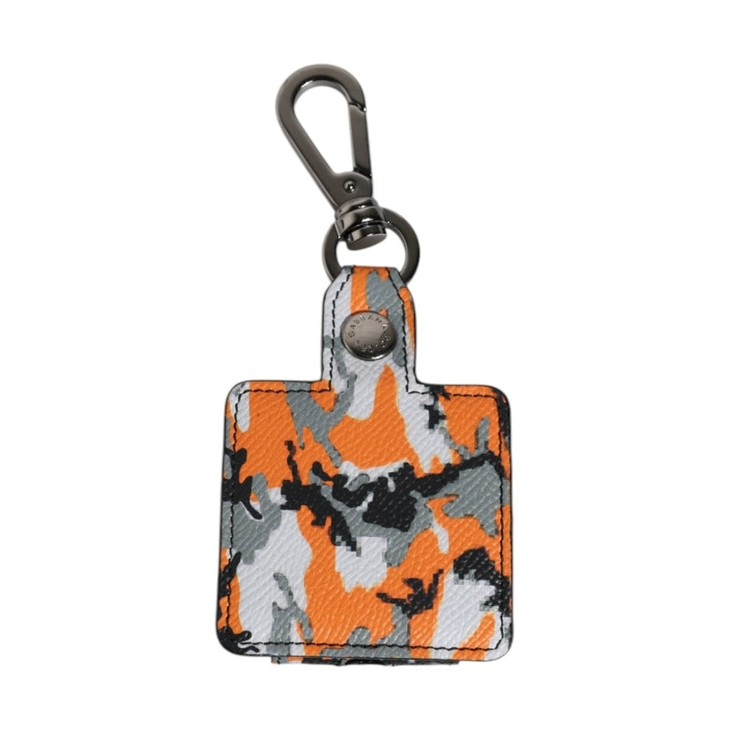 Dolce & Gabbana Multicolor Camouflage Leather Airpods Case