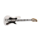 Dolce & Gabbana Gold Brass Logo Beaded Guitar Pin Brooch