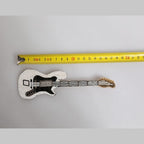 Dolce & Gabbana Gold Brass Logo Beaded Guitar Pin Brooch