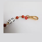Dolce & Gabbana Multicolor Gold Tone Brass Chain DG Logo Dice Bracelet