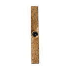 Dolce & Gabbana Black Sapphire Gold Tone Brass Tie Clip Bar