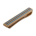 Gold Tone Brass Logo Branded Tie Clip Bar