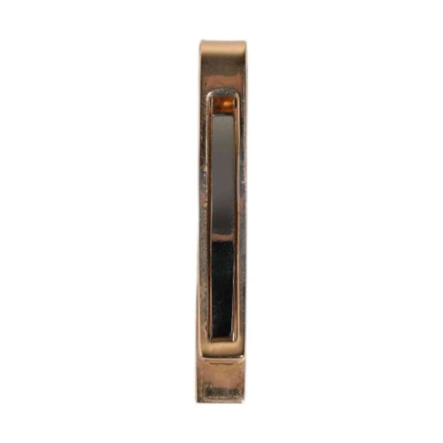Dolce & Gabbana Gold Tone Brass Logo Branded Tie Clip Bar