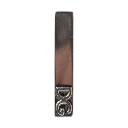 Dolce & Gabbana Silver Tone Brass Logo Branded Tie Clip Bar