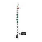 Dolce & Gabbana Silver Tone Brass Bead Dice Logo Embellish Charm Bracelet