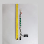 Dolce & Gabbana Silver Tone Brass Bead Dice Logo Embellish Charm Bracelet