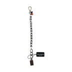 Dolce & Gabbana Silver Brass Chain Dice Logo Embellished Charm Bracelet