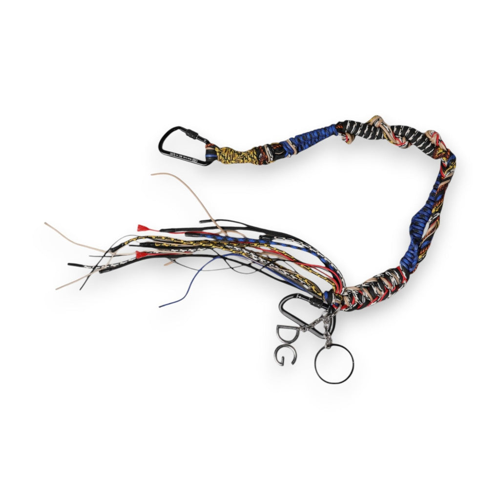 Dolce & Gabbana Multicolor Braided Rope Logo Bag Shoulder Strap