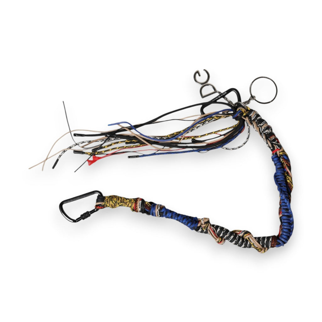 Dolce & Gabbana Multicolor Braided Rope Logo Bag Shoulder Strap