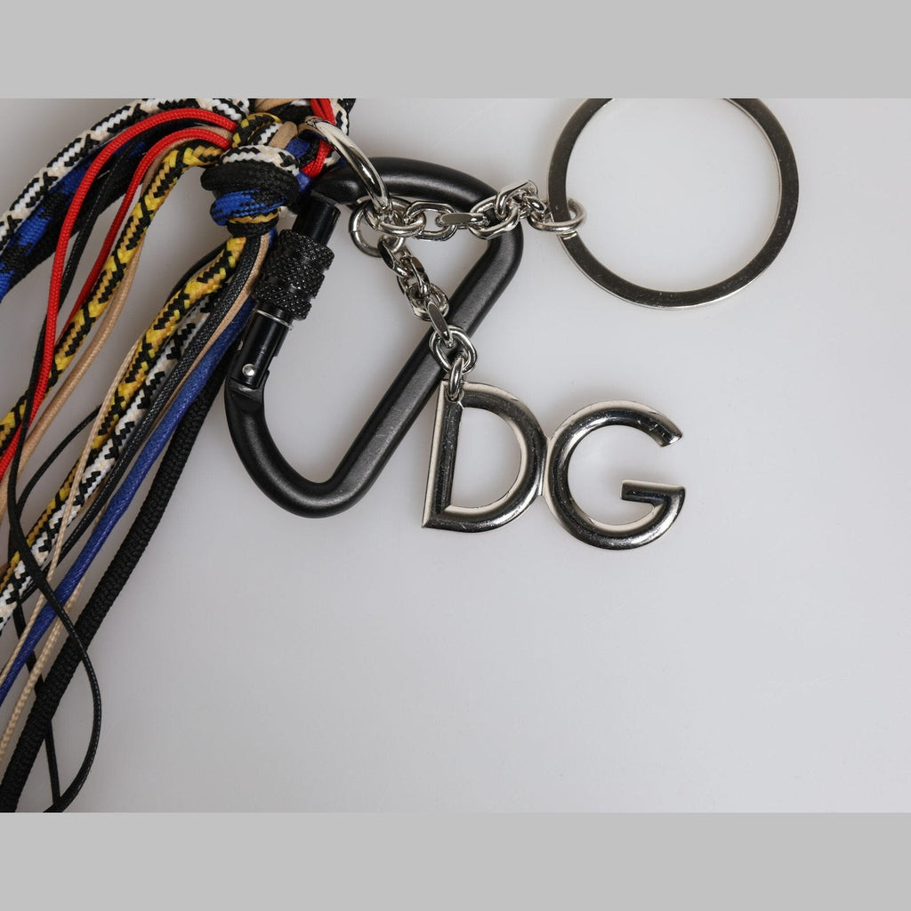 Dolce & Gabbana Multicolor Braided Rope Logo Bag Shoulder Strap