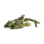 Dolce & Gabbana Green Animal Print Ankle Wrap Sandals Shoes