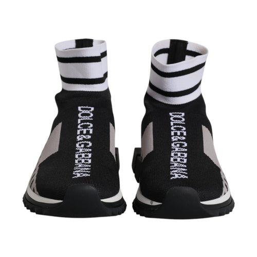 Black Gray Sorrento Socks Women Sneakers Shoes