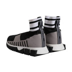 Dolce & Gabbana Black Gray Sorrento Socks Women Sneakers Shoes