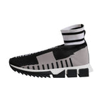 Dolce & Gabbana Black Gray Sorrento Socks Women Sneakers Shoes