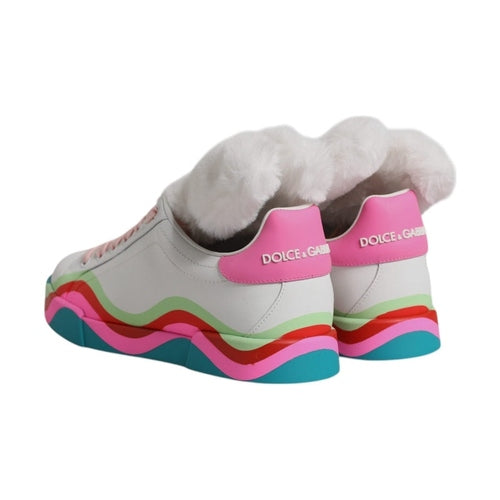 Dolce & Gabbana Multicolor Low Top Trainers Sneakers Shoes