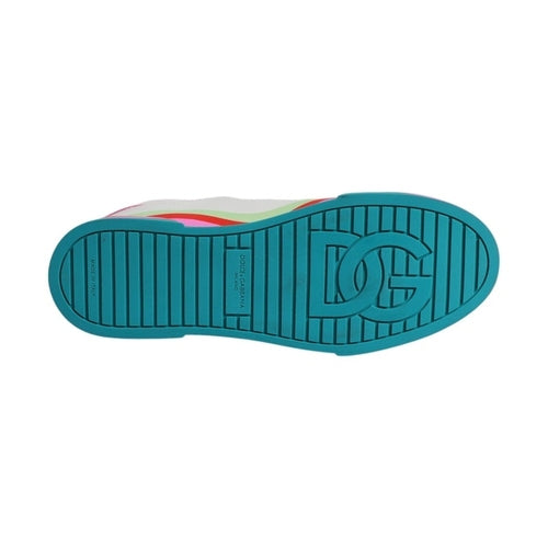 Dolce & Gabbana Multicolor Low Top Trainers Sneakers Shoes