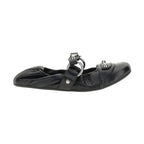 Balenciaga Black Calf Leather Bos Taurus Ballet Flats