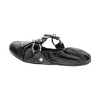 Balenciaga Black Calf Leather Bos Taurus Ballet Flats