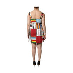 Dolce & Gabbana Multicolor Cotton Stripe Sleeveless Dress