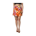 Multicolor Floral High Waist Mini Skirt