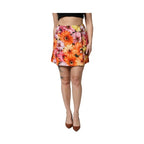 Dolce & Gabbana Multicolor Floral High Waist Mini Skirt