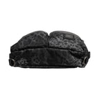 Dolce & Gabbana Black Gray Leopard DG Logo Belt Waist Fanny Pack Bag