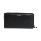Dolce & Gabbana Black Blue Exotic Leather Embossed Continental Wallet