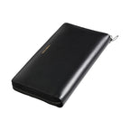 Dolce & Gabbana Black Blue Exotic Leather Embossed Continental Wallet