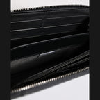 Dolce & Gabbana Black Blue Exotic Leather Embossed Continental Wallet