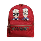 Dolce & Gabbana Red #DGFAMILY VULCANO Embellishment Backpack Bag