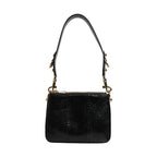 Dolce & Gabbana Black Exotic Leather Shoulder Sling Clutch Bag