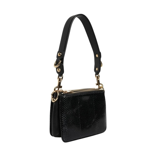 Dolce & Gabbana Black Exotic Leather Shoulder Sling Clutch Bag