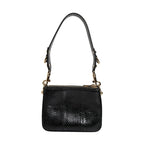 Dolce & Gabbana Black Exotic Leather Shoulder Sling Clutch Bag