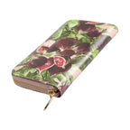 Dolce & Gabbana Multicolor Fig Fruit Dauphine Leather Zip Around Continental Wallet