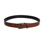 Dolce & Gabbana Brown Calf Leather Classic Metal Buckle Belt