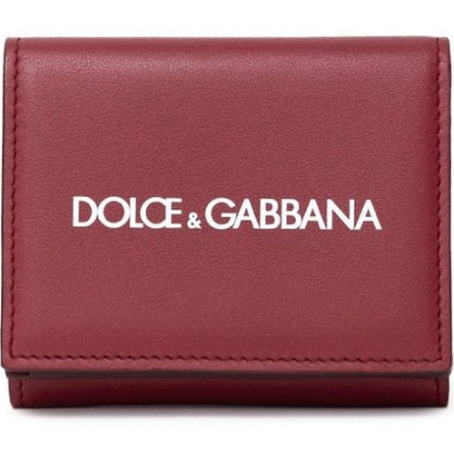 Dolce & Gabbana Red Calfskin Wallet