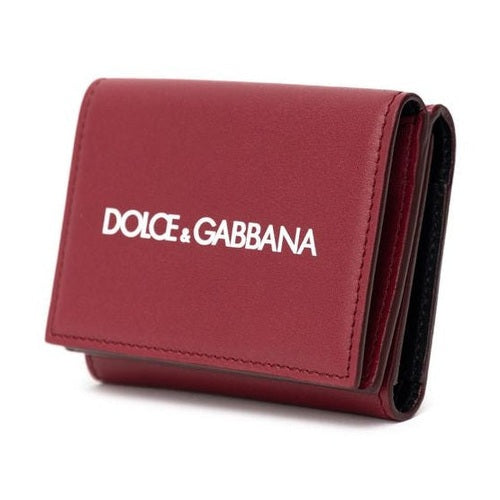 Dolce & Gabbana Red Calfskin Wallet