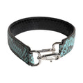 Black Blue Exotic Leather Bag Shoulder Strap