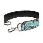 Dolce & Gabbana Black Blue Exotic Leather Bag Shoulder Strap