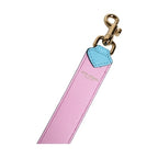 Dolce & Gabbana Pink Blue Leather Handle Bag Shoulder Strap