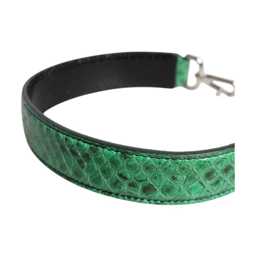 Black Green Exotic Leather Bag Shoulder Strap