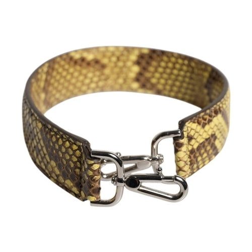 Dolce & Gabbana Yellow Exotic Leather Bag Shoulder Strap
