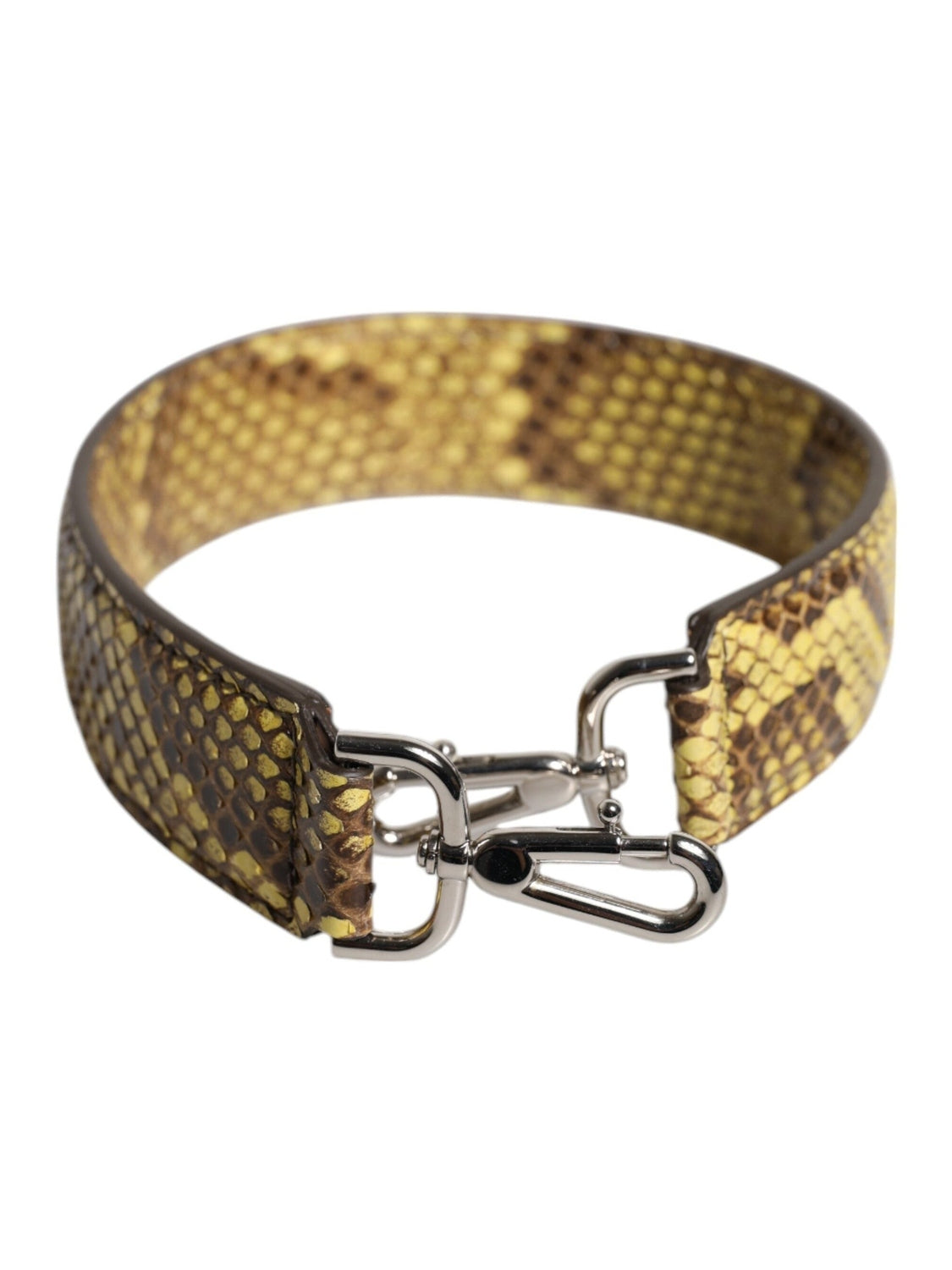 Dolce & Gabbana Yellow Exotic Leather Bag Shoulder Strap