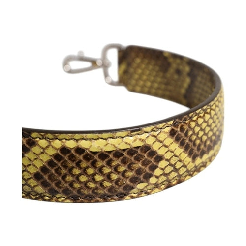 Dolce & Gabbana Yellow Exotic Leather Bag Shoulder Strap