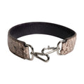 Black Cream Exotic Leather Bag Shoulder Strap