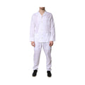 White Cotton Shirt Pants Pajama Set Sleepwear
