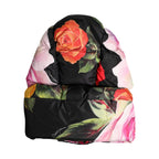 Dolce & Gabbana Black Floral Print Whole Head Wrap Hat